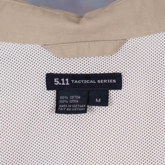 5.11 Tactical Long Sleeve Button Down Shirt 100% Cotton Cavas Men's Size MEDIUM - Picture 6 of 8